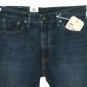 $128.00 LEVIS 551Z BIG E AUTHENTIC STRAIGHT WELLTHREAD DARK WASH COTTONIZED HEMP DENIM JEANS W30 L32