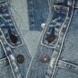 $198 LEVI'S PREMIUM BIG E TRUCKER JACKET VINTAGE RELAXED STITCHWORK STONEWASH WATER-LESS DENIM Small