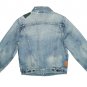 $198 LEVI'S PREMIUM BIG E TRUCKER JACKET VINTAGE RELAXED STITCHWORK STONEWASH WATER-LESS DENIM Small