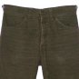 VINTAGE 1980 LEVI'S 519 CORDUROY CORDS MEDIUM BROWN PANTS WHITE TAB Made in USA W28 L31