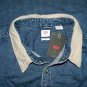 $79.50 LEVI'S RELAXED FIT WESTERN SHIRT STONEWASH BLUE COTTONIZED HEMP DENIM CORDUROY COLLAR - XXL