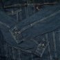$89.50 LEVI'S TRUCKER JACKET IN DARK STONEWASH BLUE WATER-LESS DENIM JACKET - in size XL