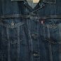 $89.50 LEVI'S TRUCKER JACKET IN DARK STONEWASH BLUE WATER-LESS DENIM JACKET - in size XL