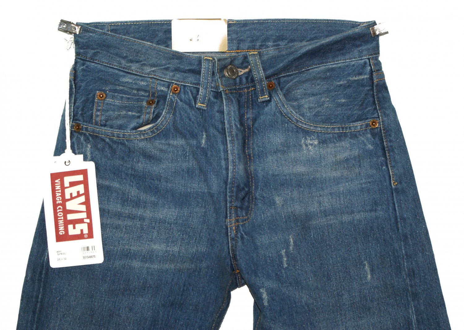 $278 LVC 1954 LEVI'S VINTAGE CLOTHING 501Z XX Interstellar Overdrive BIG E SELVEDGE JEANS W26 L32