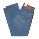 $98.00 LEVIS 551Z 1961 AUTHENTIC STRAIGHT 'EXPRESS LANE' MEDIUM WASH HEMP DENIM JEANS W32 L34
