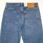 $98.00 LEVIS 551Z 1961 AUTHENTIC STRAIGHT 'EXPRESS LANE' MEDIUM WASH HEMP DENIM JEANS W32 L34