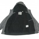 $148.00 LEVI'S PREMIUM SHERPA LINED WATER RESISTANT HOODED BOMBER GREY JACKET - in size M (Medium)