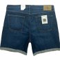 CALVIN KLEIN STRAIGHT FIT SHORTS 'MIAMI RAIN' DISTRESSED CUFFED HIGH STRETCH DENIM SHORTS W38
