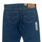Brand New LEVI'S 501 CLASSIC BUTTON-FLY DARK STONEWASH WATER-LESS BLUE DENIM JEANS in size W36 L40