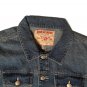 $159.00 TRUE RELIGION WORLD TOUR JESSE TRUCKER JACKET IN MEDIUM WINTRY WASH BLUE DENIM JACKET - XXL