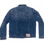 $159.00 TRUE RELIGION WORLD TOUR JESSE TRUCKER JACKET IN MEDIUM WINTRY WASH BLUE DENIM JACKET - XXL