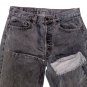 VINTAGE 1999 LEVI'S 501 CLASSIC BLACK GRAY DENIM JEANS - Made in USA in size W32 L36 (Actual W31)