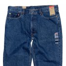 $69.50 LEVI'S 550 RELAXED FIT CLASSIC DARK STONEWASH BLUE DENIM JEANS in size W40 L32