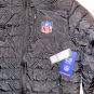 $140.00 NFL TEAM APPAREL ULTRA GAME INSULATED PUFFER FULL ZIP HOODIE JACKET BLACK - Medium