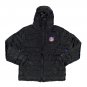 $140.00 NFL TEAM APPAREL ULTRA GAME INSULATED PUFFER FULL ZIP HOODIE JACKET BLACK - Medium