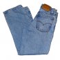 VINTAGE 1998 LEVI'S 550 RELAXED FIT STUDENT ORANGE TAB STONEWASH BLUE JEANS W29 L28 (Actual W28 L27)