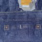 $128.00 LEVI'S PREMIUM BIG E SELVEDGE TYPE I TRUCKER HEMP DENIM PLEATED CINCH JACKET - XL