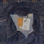 $128.00 LEVI'S PREMIUM BIG E SELVEDGE TYPE I TRUCKER HEMP DENIM PLEATED CINCH JACKET - XL