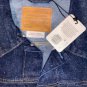 $128.00 LEVI'S PREMIUM BIG E SELVEDGE TYPE I TRUCKER HEMP DENIM PLEATED CINCH JACKET - XXL
