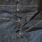 $128.00 LEVI'S PREMIUM BIG E SELVEDGE TYPE I TRUCKER HEMP DENIM PLEATED CINCH JACKET - XXL