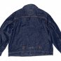 $128.00 LEVI'S PREMIUM BIG E SELVEDGE TYPE I TRUCKER HEMP DENIM PLEATED CINCH JACKET - XXL