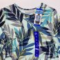 HANG TEN LONG SLEEVE 'MINT' SUN TEE RASH GUARDUPF 50+ QUICK DRY ZIP POCKET sz L