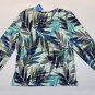 HANG TEN LONG SLEEVE 'MINT' SUN TEE RASH GUARDUPF 50+ QUICK DRY ZIP POCKET sz L