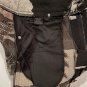REBEL VENGEANCE MONOCHROME ANGEL WINGS SKULLS ALL OVER GRAPHIC CARGO FRINGE STREETWEAR PANTS W28