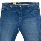 $79.50 LEVI'S 501 CLASSIC DARK BLUE STONEWASH DENIM JEANS for Big & Tall in size W52 L30 (W53)