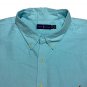 $138.00 RALPH LAUREN MEN'S LONG SLEEVE OXFORD SHIRT IN AEGEAN BLUE COLOR for BIG & TALL - 4XLT