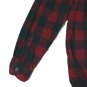 LL BEAN MEN'S TRADITIONAL FIT FLANNEL COTTON ICONIC PLAID RED & BLACK SHIRT 228061 - M (Medium)