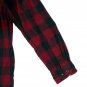 LL BEAN MEN'S TRADITIONAL FIT FLANNEL COTTON ICONIC PLAID RED & BLACK SHIRT 228061 - M (Medium)