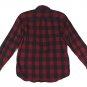 LL BEAN MEN'S TRADITIONAL FIT FLANNEL COTTON ICONIC PLAID RED & BLACK SHIRT 228061 - M (Medium)