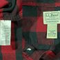 LL BEAN MEN'S TRADITIONAL FIT FLANNEL COTTON ICONIC PLAID RED & BLACK SHIRT 228061 - M (Medium)