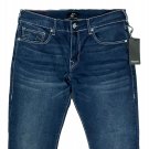 $159.00 TRUE RELIGION ROCCO SN SKINNY STRETCH DENIM DARK MAHOGANY WOOD WASH JEANS W34 L32