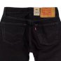 $79.50 LEVI'S 501 CLASSIC STRAIGHT LEG BUTTON-FLY BLACK DENIM JEANS in size W28 L30