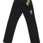 $79.50 LEVI'S 501 CLASSIC STRAIGHT LEG BUTTON-FLY BLACK DENIM JEANS in size W28 L30