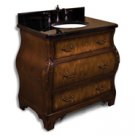 Walnut Bombe Bathroom Vanity