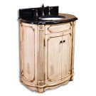 Antique White Elliptical Vanity