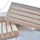 All Natural One Piece Wood Draining Soap Dish