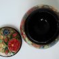 Decorative small size hand-painted Kashmir Indian Lacquered Paper Mache Trinket Box design 2