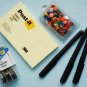 Mixed Lot of Office Supplies binder clips thumb tacks post-it  metal point roller pens