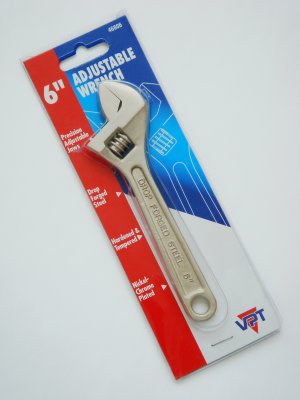 6 inch Adjustable Wrench by VPT new hardened and tempered drop forged steel