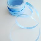 Two Sided Baby Blue Ribbed Poly Ribbon 36 ft long 0.25 inch wide gift wraping