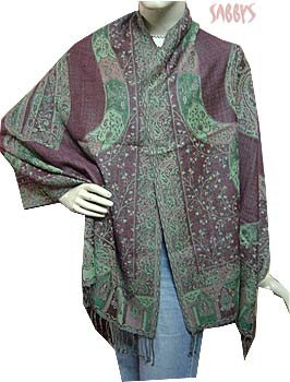 Pure Woollen Cut Jamavar stole
