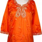 Exclusive Party Silk Tunic Top