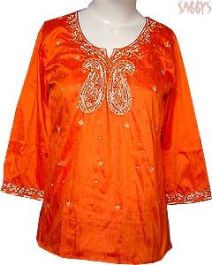 Exclusive Party Silk Tunic Top