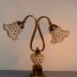 Fenton Opalescent Honeysuckle Coin Dot Lamp