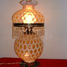 Fenton Opalescent Honeysuckle Coin Dot Lamp (round)