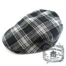 Man Woman Newsboy Style Black / White  Multi Col Beret Hat